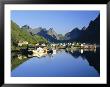 Reflections, Reine Village On Moskenesoya, Lofoten Islands, Nordland, Norway, Scandinavia, Europe by Gavin Hellier Limited Edition Print