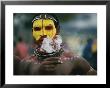 Close View Of A Huli Wigman Before The Sing-Sing Ritual Dance by Jodi Cobb Limited Edition Print