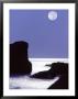 Rocks With Water And Full Moon, Laguna Beach, Ca by Mitch Diamond Limited Edition Pricing Art Print