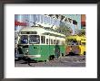 Electric Trolleys, Fisherman's Wharf, San Francisco, California, Usa by William Sutton Limited Edition Print