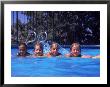 Girls On Float In Pool by Mark Gibson Limited Edition Pricing Art Print