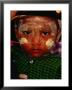 Boy With Paste Of Thanakha Tree Bark On Face, Looking At Camera, Myanmar (Burma) by Frank Carter Limited Edition Print