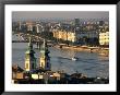 Margarit Bridge And Saint Anne's Church On The Danube River, Budapest, Hungary by David Barnes Limited Edition Print