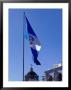 Guatemalan Flag Flying Over Municipalidad (Town Hall), Quetzaltenango, Guatemala by Ryan Fox Limited Edition Print