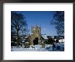 Cemetery In Winter, Upper Slaughter, Gloucestershire, England by Jon Davison Limited Edition Print