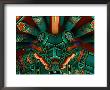 Ceiling Detail At Temple In Village, Seoul, South Korea by Eric Wheater Limited Edition Print
