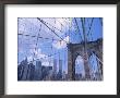 Brooklyn Bridge With World Trade Center Towers by Shmuel Thaler Limited Edition Print