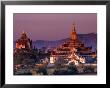 Thatbyinnyu Pahto (Left) And Anando Pahto Temples At Sunset, Old Bagan, Mandalay, Myanmar (Burma) by Anders Blomqvist Limited Edition Print