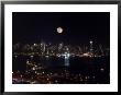Midtown Manhattan Skyline With Full Moon, Nyc by Warren Flagler Limited Edition Print