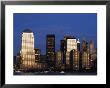 Lower Manhattan Skyline At Dusk Across The Hudson River, New York City, New York, Usa by Amanda Hall Limited Edition Pricing Art Print