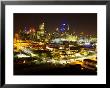 Telsta Dome And Melbourne Cbd At Night, Victoria, Australia by David Wall Limited Edition Print