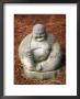 Statue Of Buddha Sitting On Pine Straw by Jim Mcguire Limited Edition Print