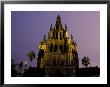 Main Square, Parroquia At Night, San Miguel De Allende, Guanajuato, Mexico by Inger Hogstrom Limited Edition Print