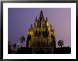 Main Square, Parroquia At Night, San Miguel De Allende, Guanajuato, Mexico by Inger Hogstrom Limited Edition Pricing Art Print