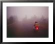 A Couple On A Motorcycle Head Into Town Early In The Morning by Eightfish Limited Edition Print
