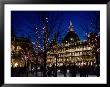 Danes Skate On The New Rink At Kongens Nytorv In Copenhagen, Denmark by Keenpress Limited Edition Print