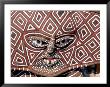 Painted Geometric Mask, Zimbabwe by Claudia Adams Limited Edition Print