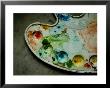 Artist's Palette Smeared With Used Water Color Paints by Todd Gipstein Limited Edition Pricing Art Print