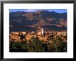 Village Of Tinerhir On Banks Of River Todra, Todra Gorge, Morocco by John Elk Iii Limited Edition Print