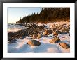 Winter Sunrise In Monument Cove, Acadia National Park, Maine, Usa by Jerry & Marcy Monkman Limited Edition Print