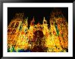 Light Show Projected On Rouen Cathedral, Rouen, France by John Banagan Limited Edition Print