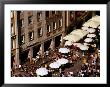 Overhead Of Outdoor Cafes On Marienplatz, Munich, Germany by Krzysztof Dydynski Limited Edition Print