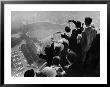 University Of Pittsburgh Students Cheering Wildly From Atop Cathedral Of Learning On School Campus by George Silk Limited Edition Print