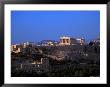Parthenon From Filopapou At Dusk, Athens, Greece by Walter Bibikow Limited Edition Pricing Art Print
