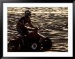 Man On Motorcycle Riding On Dunes by David Burch Limited Edition Print