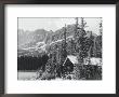 Cabin And Mts At Lake O'hara by Claire Rydell Limited Edition Print