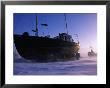 Fishing Boats Beached On Shore Of Frobisher Bay For Winter, Iqaluit, Baffin Island, Nunavut, Canada by Grant Dixon Limited Edition Print