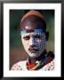 Karo Warrior In Traditional Body Paint, Ethiopia by Janis Miglavs Limited Edition Print