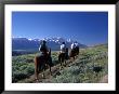 Horseback Riders At The Spring Creek Ranch Near Grand Teton National Park by Richard Nowitz Limited Edition Print