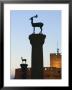 Agios Nikolaos Lighthouse, Mandraki Harbour, Rhodes Town, Rhodes, Greece by Walter Bibikow Limited Edition Print