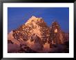 Sunset On Aiguille Verte And The Dru, Chamonix Valley, Rhone-Alpes, France by Gareth Mccormack Limited Edition Pricing Art Print