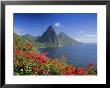 Soufriere And The Pitons, St. Lucia, Windward Islands, West Indies, Caribbean, Central America by Gavin Hellier Limited Edition Print
