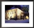 Snow Covered Baroque Bertramka Villa Where Amadeus Mozart Lived During His Stay In Prague, Prague by Richard Nebesky Limited Edition Print
