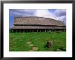 Longhouse In Stave Style At Viking Ring Fortress, Trelleborg, West Zealand, Denmark by John Elk Iii Limited Edition Print