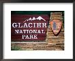 Glacier National Park Sign, Glacier National Park, Montana by Holger Leue Limited Edition Print