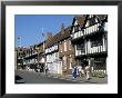 The Shakespeare Hotel On Left, And Nash House On Right, Stratford Upon Avon, Warwickshire, England by Brigitte Bott Limited Edition Pricing Art Print