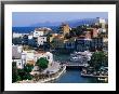 Agios Nikolaos Waterfront And Lake Voulismeni, Agios Nikolaos, Greece by John Elk Iii Limited Edition Print