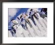 Family Of Snow People, Breckenridge, Co by Bob Winsett Limited Edition Print