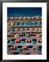 Overhead Of Sea Of Umbrellas, Deck Chairs On Spiaggia Grande, Positano, Italy by Dallas Stribley Limited Edition Print