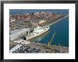 Container Terminal And Cargo Ship, Salerno, Campania, Italy, Mediterranean by Robert Francis Limited Edition Print