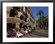 Cafe In The Square, Placa Reial, Barcelona, Catalonia, Spain by Jean Brooks Limited Edition Print