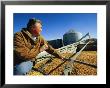 A Farmer Watches As His Corn Is Augered Into A Grain Truck by Joel Sartore Limited Edition Pricing Art Print