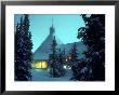 Timberline Lodge At Night In The Snow, Oregon Cascades, Usa by Janis Miglavs Limited Edition Print