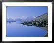 Northern Tip Of Lake Wakatipu At Glenorchy And Mt. Earnslaw, South Island, New Zealand by Robert Francis Limited Edition Print