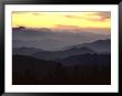 Twilight View Of Silhouetted Mountain Ridges by James P. Blair Limited Edition Pricing Art Print