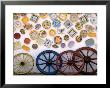Ceramic Plates And Wagon Wheels, Algarve, Portugal by John & Lisa Merrill Limited Edition Print